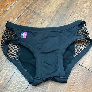 Bad Kitty Fishnet Pole Shorts